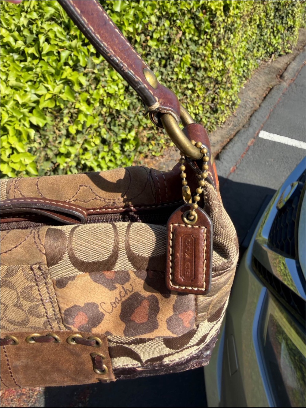 Coach vintage leopard patchwork - Picture 2 of 5